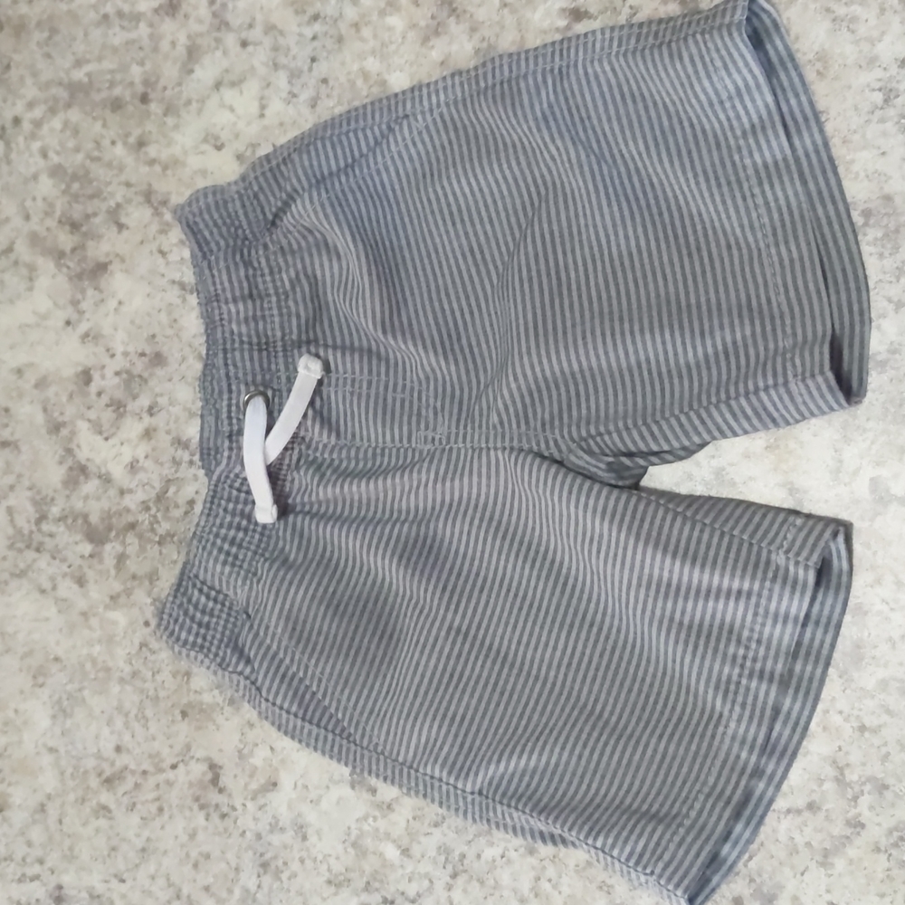 Boys Shorts, Grey/Striped, Size: 4T